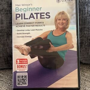 GAIAM Beginner Pilates DVD with Purple Mat